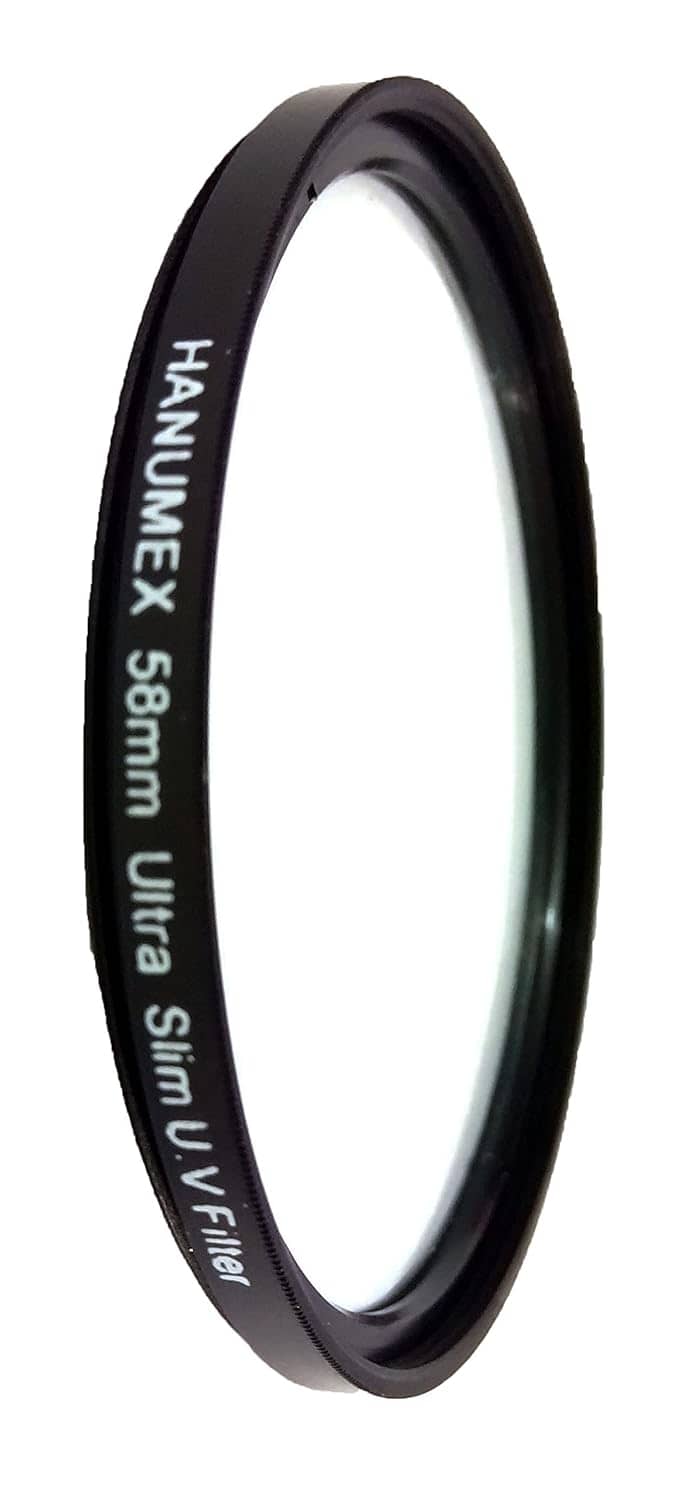 Read more about the article Hanumex® 58mm Clear Safety UV Filter for Nikon, Canon, Sony, Panasonic Digital Cameras