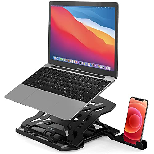 Read more about the article Gizga Essentials 2-in-1 Laptop Stand & Mobile Stand, 12″ to15.6 Laptops, Ergonomic Design, 8-Adjustable-Angles, Heat Dissipation, Anti-Slip Base, Portable and Lightweight, Laptops/MacBook, Black