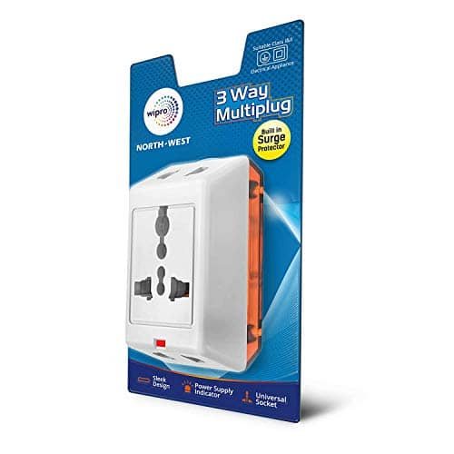 Read more about the article Wipro 3 way multiplug with built in Surge Protector