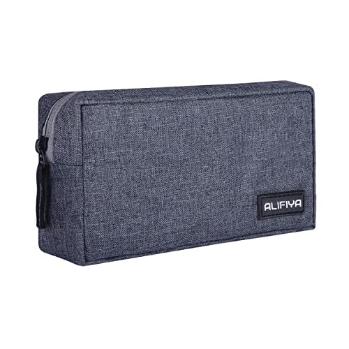 You are currently viewing Alifiya Polyester Gadget Charger Pouch / Travel Organizer Pouch for Cables / Hard Disk / Charger (Grey)