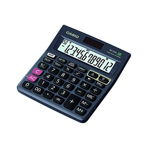 You are currently viewing Casio MJ-120D 150 Steps Check and Correct Desktop Calculator with Tax Keys, Black