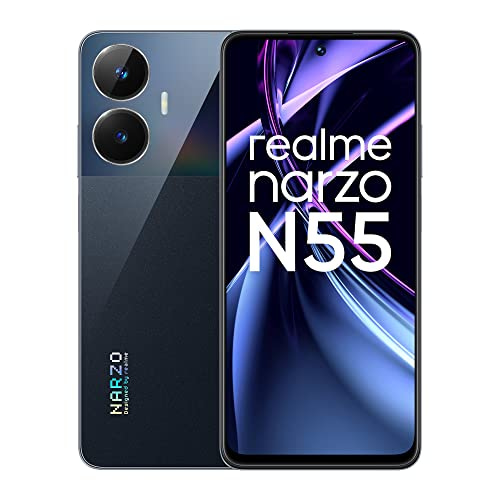 You are currently viewing realme narzo N55 (Prime Black, 6GB+128GB) 33W Segment Fastest Charging | Super High-res 64MP Primary AI Camera