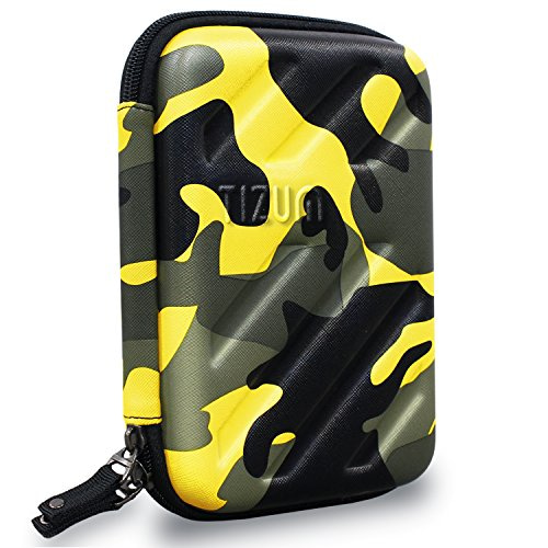 Read more about the article Tizum Portable Electronic Travel Gadgets and Accessories Organizer, Multipurpose Pouch, Rugged, Travel Friendly (Camouflage Yellow)