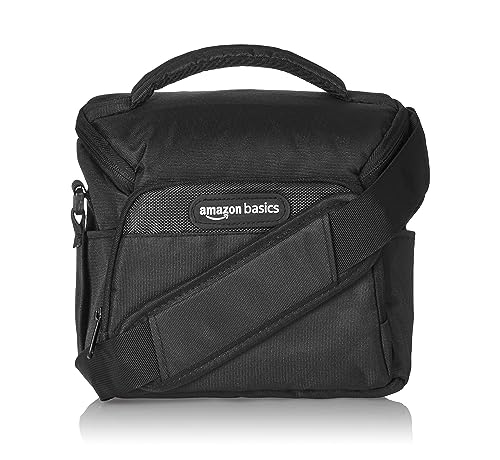 Read more about the article Amazon Basics Classic Camera Shoulder Bag, Adjustable Strap, Waterproof material, Breathable Mesh, Anti-Shock, Compatible with Nikon, Canon and Sony Mirrorless Cameras