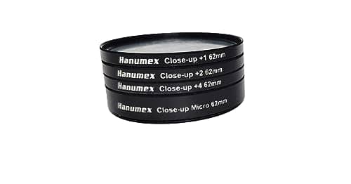 You are currently viewing Hanumex® 62mm Close-up Filter Kit 4 Pieces(+1,+2,+4,+10) Macro Filter Accessory Close-up Lens Filter Kit Set with Lens Filter Pouch for Canon Nikon Sony Pentax Olympus Fuji DSLR Camera