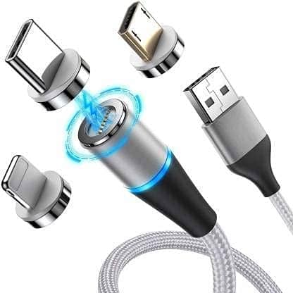 You are currently viewing T4TALK Multi Charging Cable, 3 in 1 Nylon Braided Fast Charging Wire Cord Magnetic Charger USB Cable Compatible for Type-C Smartphone, Micro USB Mobile/Gadgets and iOS Devices