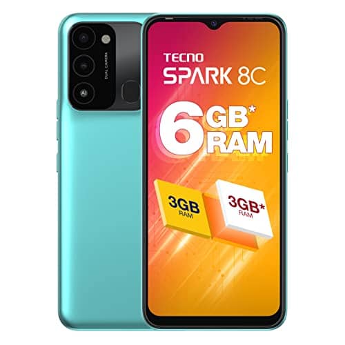 You are currently viewing Tecno Spark 8C Turquoise Cyan (3GB RAM,64GB Storage) | Upto 6GB RAM | 13MP Dual Camera