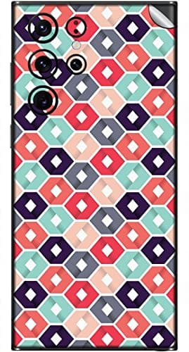 You are currently viewing SILKWRAPS® Printed Matte Finish Vinyl Mobile Wrap Compatible with Samsung Galaxy S22 Ultra 5G Skin Sticker Protector- Pattern-102 (ONLY Back and Camera Part)