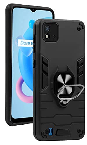 You are currently viewing Jkobi Back Cover Case for Realme C11 (2021) (Dual Layer Hybrid Armor | Ring Holder & Kickstand in-Built | 360 Degree Shockproof Protection | Iron Black)