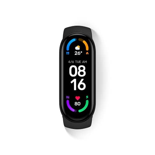 You are currently viewing Xiaomi Mi Smart Band 6 – 1.56” (3.96 cm) Large AMOLED Color Display, 2 Week Battery Life, 30 Fitness Mode, 5 ATM, SpO2, HR, Sleep Monitoring, Women’s Health Tracking, Alarm, Music Control (Black)