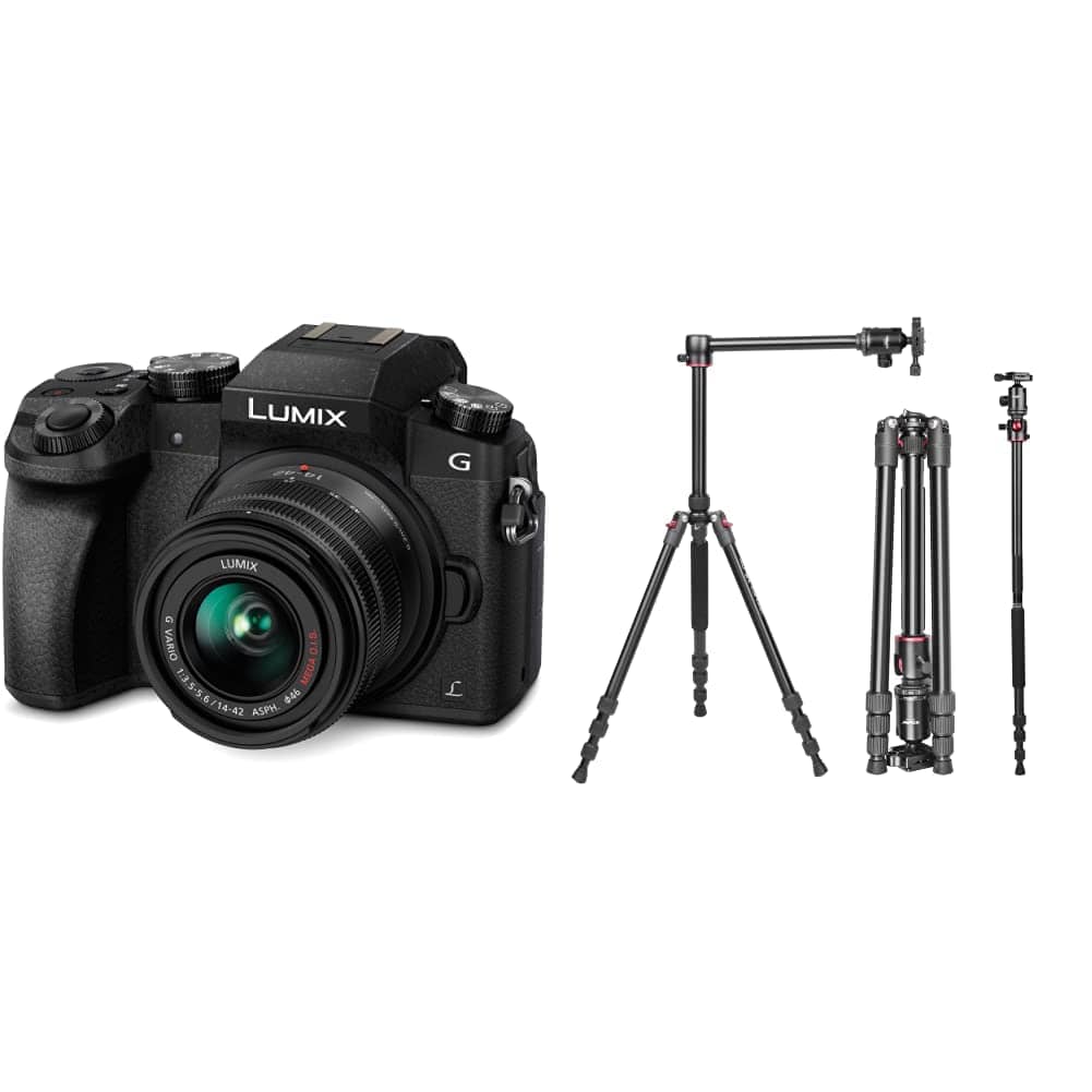 Read more about the article Panasonic LUMIX G7 16.00 MP 4K Mirrorless Interchangeable Lens Camera Kit with 14-42 mm Lens (Black)