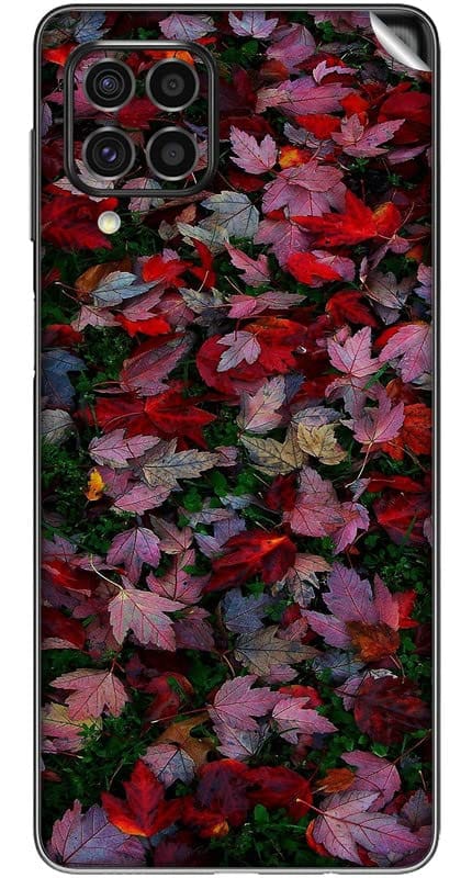 You are currently viewing SILKWRAPS® Printed Matte Finish Vinyl Mobile Wrap Compatible with Samsung Galaxy M33 5G Skin Sticker Protector- Floral-Abstract-88 (ONLY Back and Camera Part)