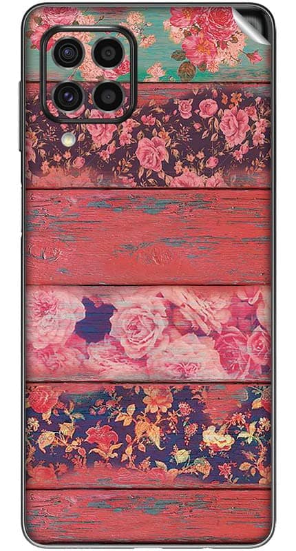 You are currently viewing SILKWRAPS® Printed Matte Finish Vinyl Mobile Wrap Compatible with Samsung Galaxy M33 5G Skin Sticker Protector- Floral-Abstract-81 (ONLY Back and Camera Part)