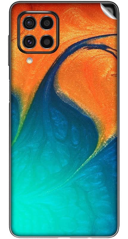 You are currently viewing SILKWRAPS® Printed Matte Finish Vinyl Mobile Wrap Compatible with Samsung Galaxy M53 5G Skin Sticker Protector- Watercolour-Abstract-111 (ONLY Back and Camera Part)