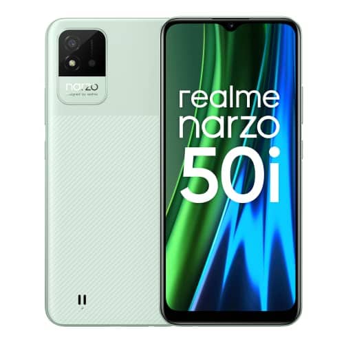 Read more about the article realme narzo 50i (Mint Green, 4GB RAM+64GB Storage) – 6.5″ inch Large Display | 5000mAh Battery