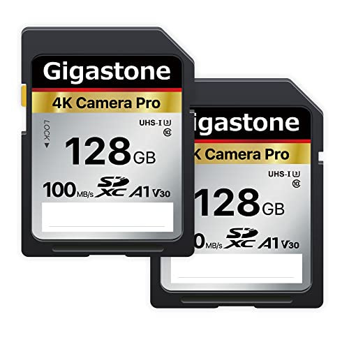 You are currently viewing Gigastone 128GB SD Card 2 Pack, V30 SDXC Memory Card High Speed 4K Ultra HD UHD Video Compatible with Canon Nikon Sony Pentax Kodak Olympus Panasonic Digital Camera