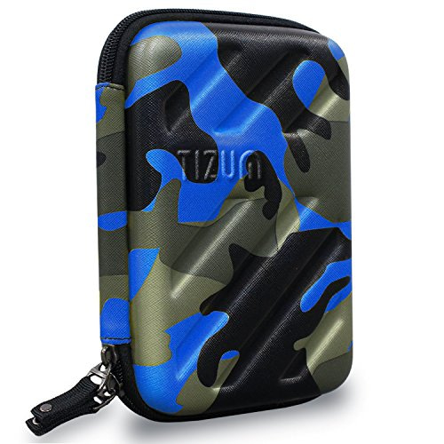 Read more about the article Tizum Portable Electronic Travel Gadgets and Accessories Organizer, Multipurpose Pouch, Rugged, Travel Friendly (Camouflage Blue)