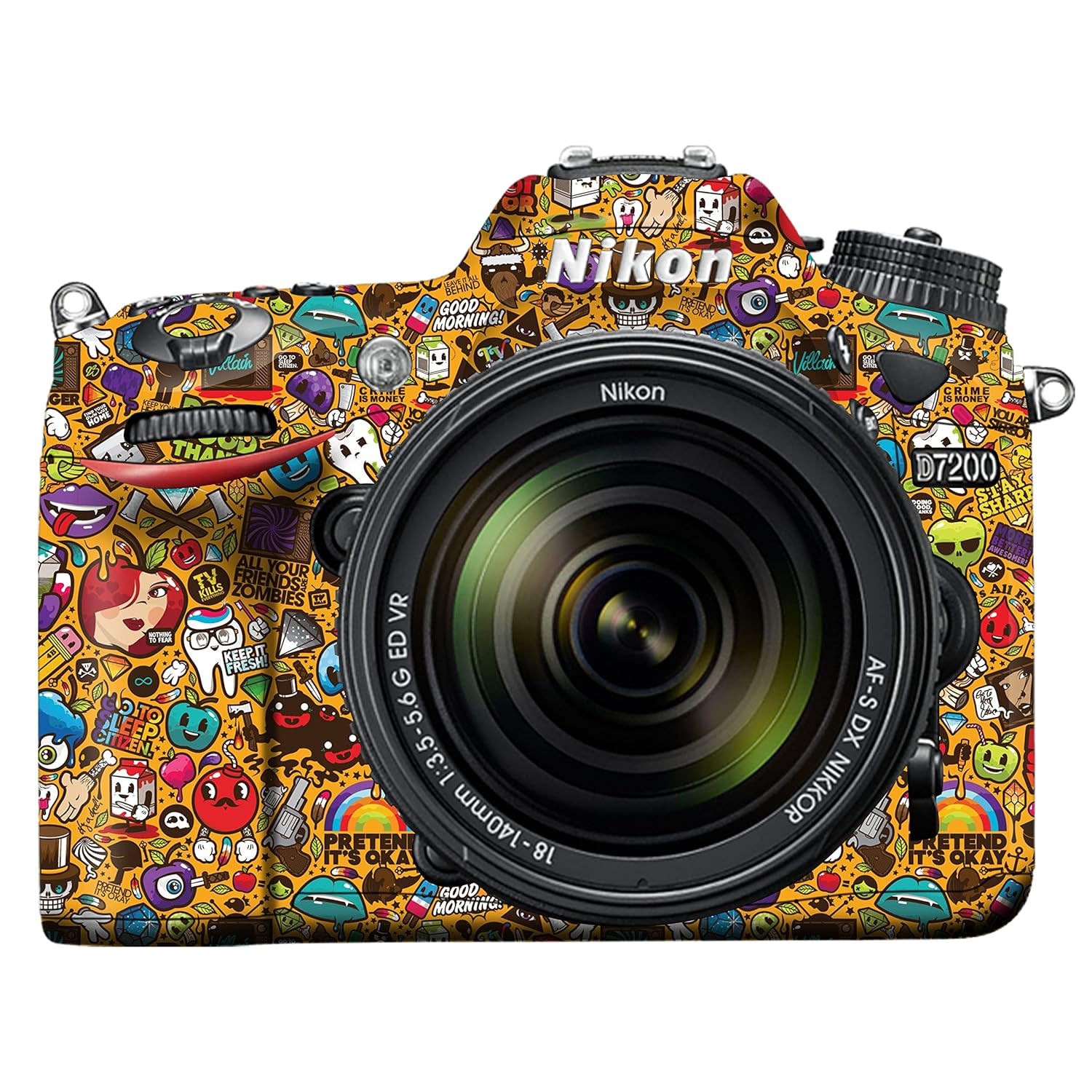 You are currently viewing WRAPTURE. Premium DSLR Camera Scratchproof Protective Skin for Nikon D7200 – No Residue Removal, Bubble Free, Scratch Resistant, Stretchable, HD Quality Printed – Design 006
