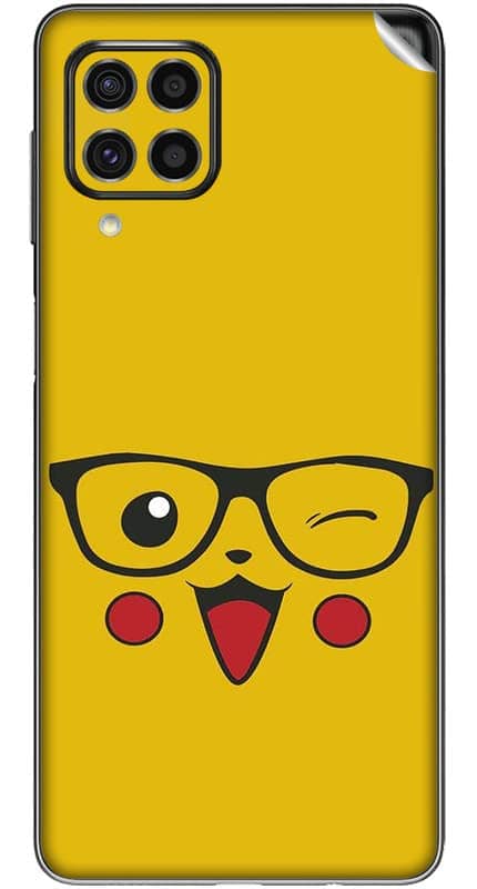 You are currently viewing SILKWRAPS® Printed Matte Finish Vinyl Mobile Wrap Compatible with Samsung Galaxy M33 5G Skin Sticker Protector- Emoji-Funny-Face-17 (ONLY Back and Camera Part)