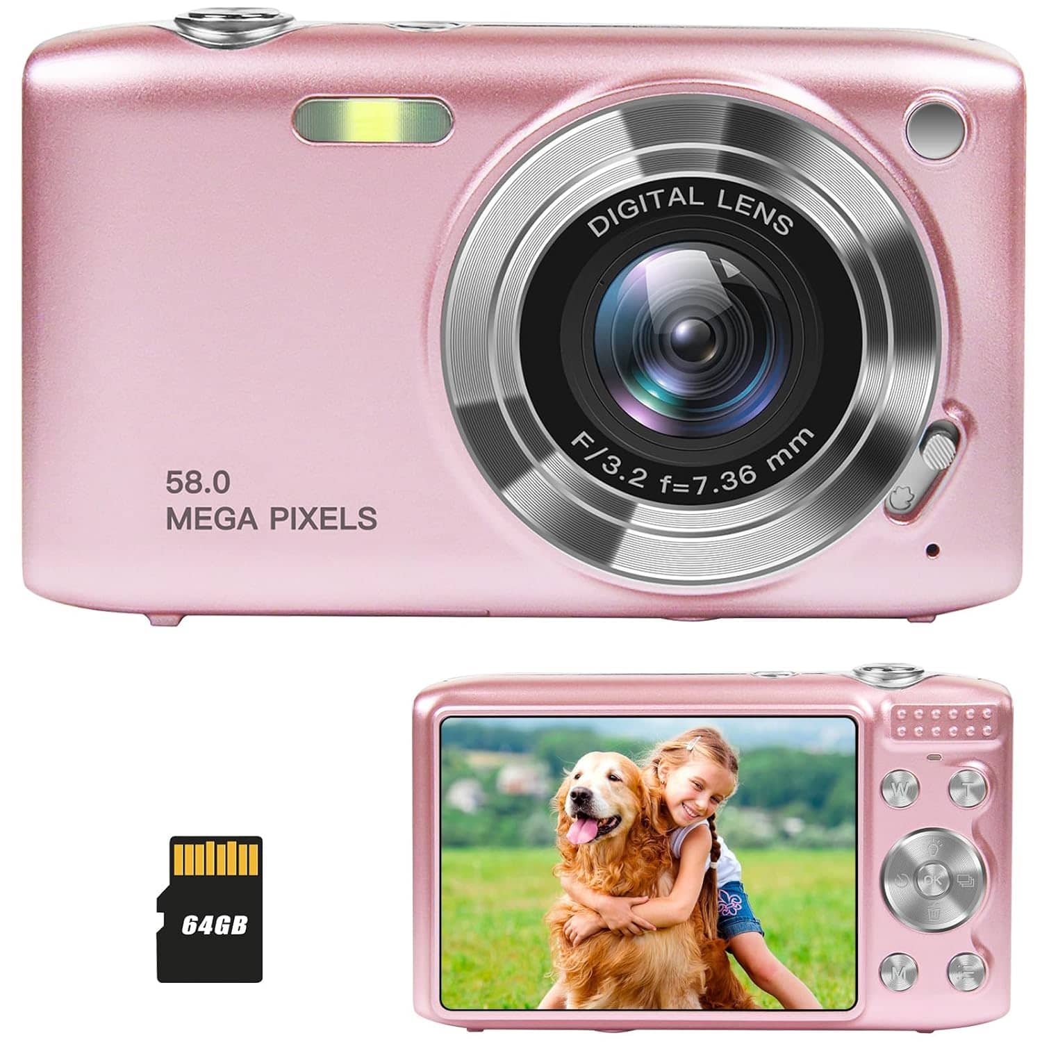 You are currently viewing Digital Camera, 4K Digital Point and Shoot Camera for Teens, 58MP Digital Cameras for Photography with 2.88″ Screen, 16X Zoom, Macro Mode, 64GB Card, 20 Filter Effects, Compact Digital Camera for Kids