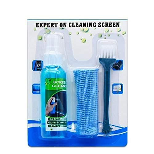 You are currently viewing Zerfa 3 in 1 Screen Display Cleaning Kit with Brush and Premium Microfiber Cloth for PC, laptops, LCD LED TV, Display Screen Mobiles and Other Electronics (100 ML)