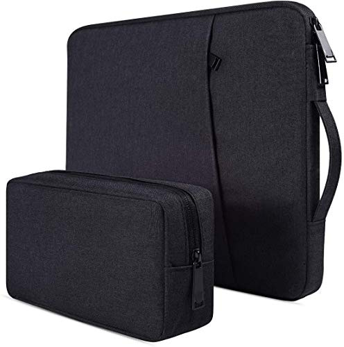 You are currently viewing Dynotrek Zipper Black 15.6 Inch Laptop Sleeve Case Cover with Charger Pouch Waterproof Slab Canvas Polyester Soft Fur Fabric