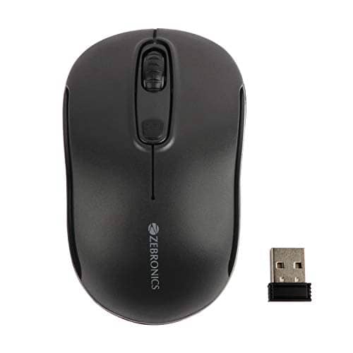 You are currently viewing ZEBRONICS Zeb-Dash Plus 2.4GHz High Precision Wireless Mouse with up to 1600 DPI, Power Saving Mode, Nano Receiver and Plug & Play Usage – USB