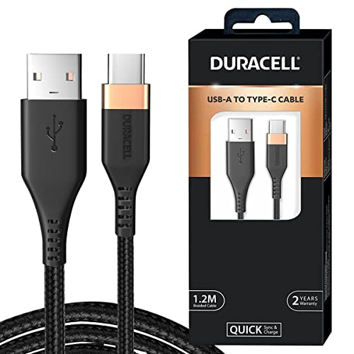 You are currently viewing Duracell USB Type C 3A Braided Sync & Fast Charging Cable, 3.9 Feet (1.2M) for All Type – C Devices. Supports QC 2.0/3.0 Charging, with High Speed Data Transmission – Black