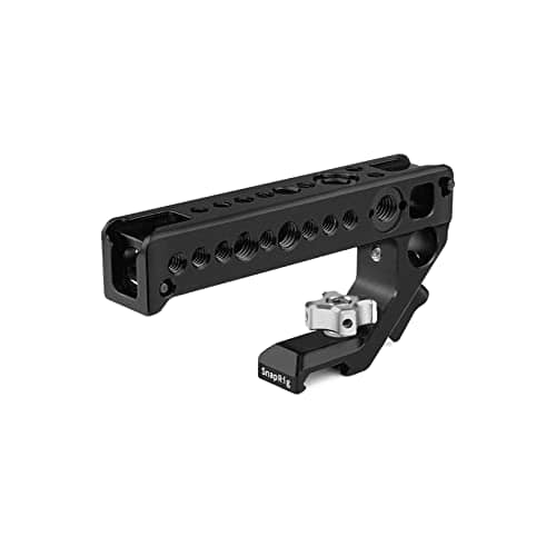 Read more about the article PROAIM SnapRig NATO Top Handle for DSLR Camera Cage Rigs with 15mm Rod Clamp & Cold Shoe Mounts I CNC Aluminium Made | Offers Multiple Accessory Mounting Options (NTH232)