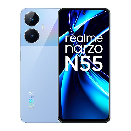 You are currently viewing realme narzo N55 (Prime Blue, 6GB+128GB) 33W Segment Fastest Charging | Super High-res 64MP Primary AI Camera