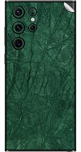 You are currently viewing SILKWRAPS® Printed Matte Finish Vinyl Mobile Wrap Compatible with Samsung Galaxy S22 Ultra 5G Skin Sticker Protector- Forest-Green-Marble-19 (ONLY Back and Camera Part)