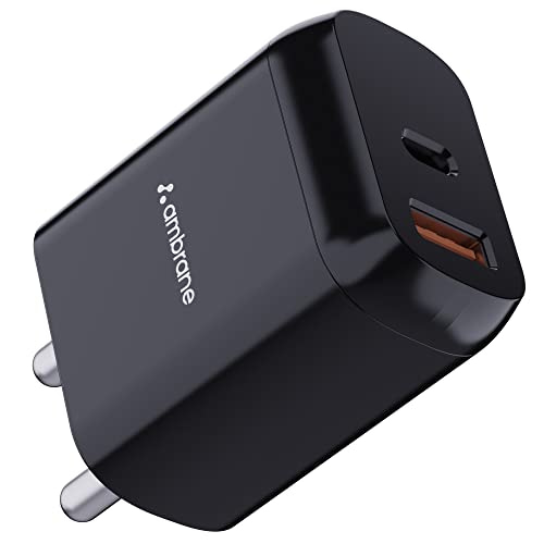 You are currently viewing Ambrane 30W USB Boosted Speed Dual Output Port Fast Charger with QC & PD Technology, Made in India, Multiple Layers of Protection, iPhone & Android Compatibility, Compact & Durable (RAAP H33, Black)