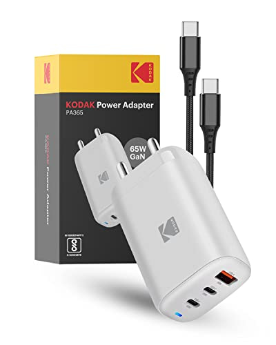 You are currently viewing Kodak PA365 65W Adapter PD + Triple USB Wall Charger | Made in India | BIS Certified Adapter Compatible with Latest MacBooks, Ultrabooks, Phones, iPad, Tablets – White