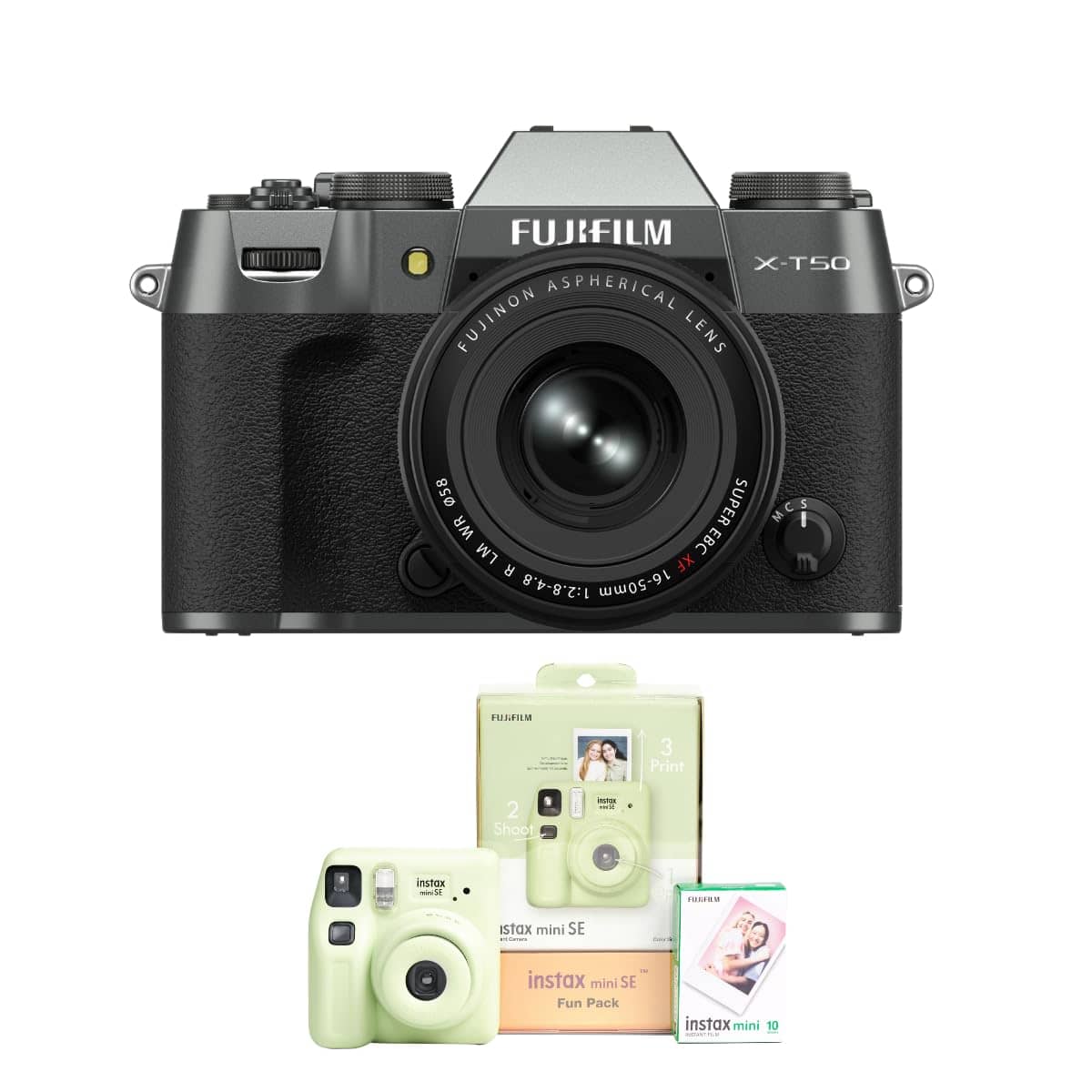 Read more about the article Fujifilm X-T50 40 MP APS-C X-Trans Sensor|Retro Style mirrorless Camera|4k/6.2k vlogging|High Speed Recording FHD 240fps|Advance AF with 16-50mm Optical Zoom Lens f/2.8-4.8 – Charcoal