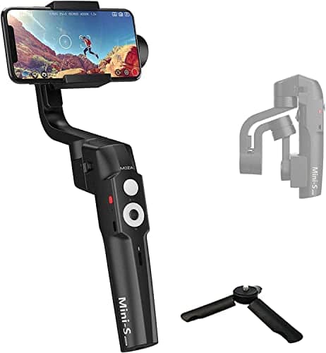 You are currently viewing MOZA Mini S Essential Foldable Smartphone Gimbal Stabilizer with Quick Playback, One-Button Zoom, Timelapse, Object Tracking, Inception Mode Function for Smartphone, Black