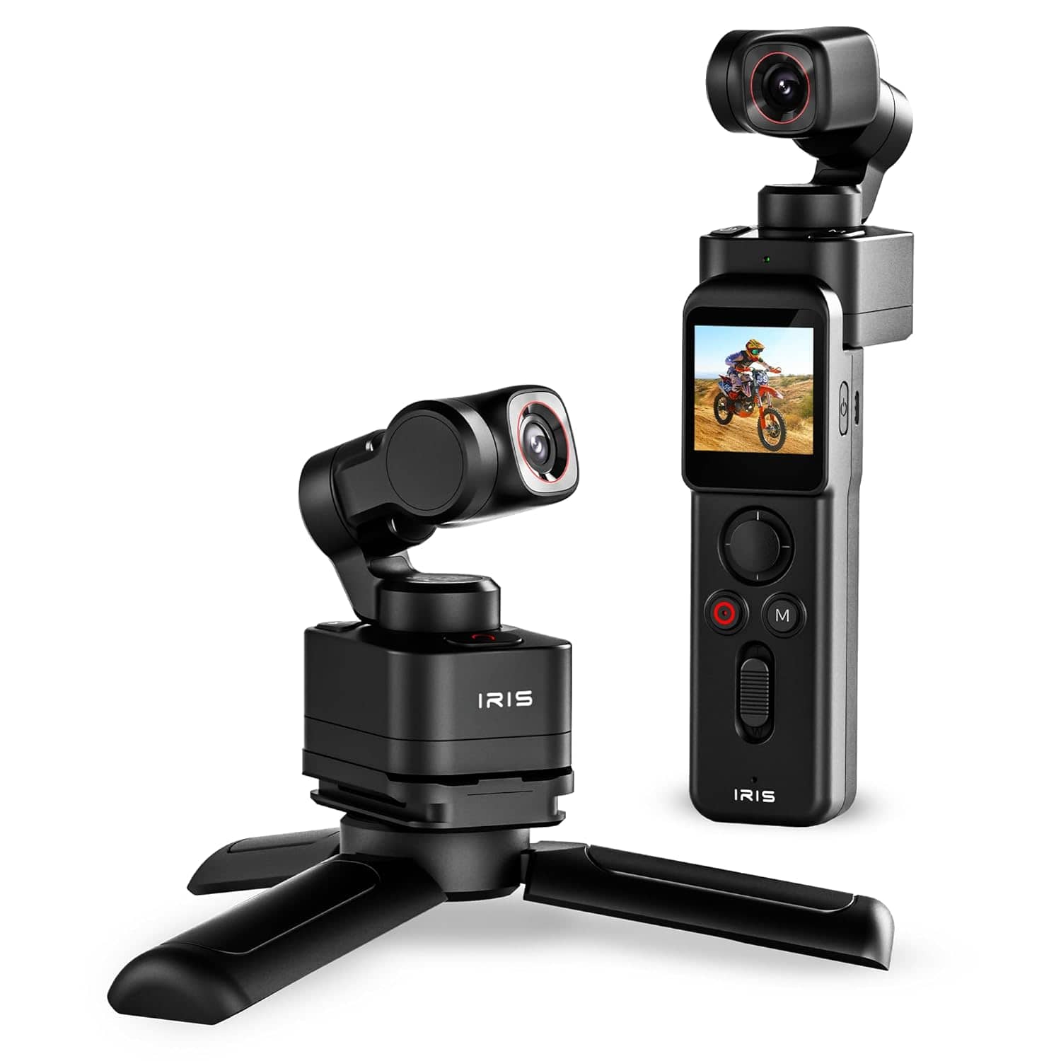 You are currently viewing IZI IRIS 4K Camera 1/1.3″ CMOS, Detachable Dual Display, 3-Axis Gimbal Stabiliser, 512GB Supported, 160mins Battery, AI Tracking, Handheld Video Camera for Vlogging, Photography, YouTube, Instagram