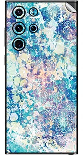 You are currently viewing SILKWRAPS® Printed Matte Finish Vinyl Mobile Wrap Compatible with Samsung Galaxy S22 Ultra 5G Skin Sticker Protector- Cotton-Candy-Marble-14 (ONLY Back and Camera Part)