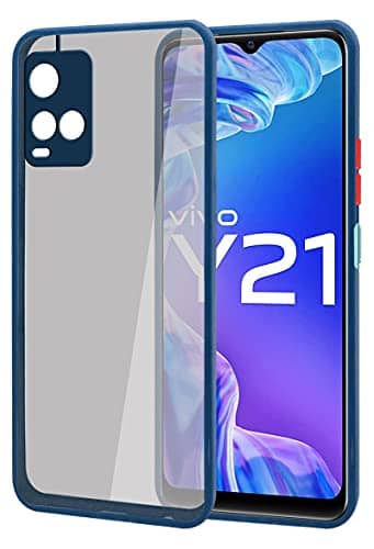 You are currently viewing Jkobi Back Cover Case for Vivo Y21 2021 (Camera Protection | Toughened Glass Sheet | Smoke Crystal PC | Blue)