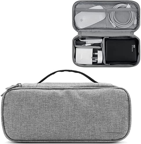 Read more about the article Solotravel Electronic Gadget Accessories Nylon Organizer Bag For Cables Charger Power Cord Power Bank Hard Disk Headphones, Laptops (Grey Color)