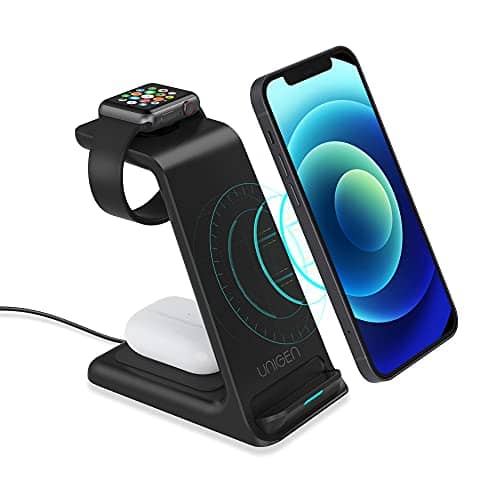 Read more about the article UNIGEN UNIDOCK 250 3-in-1 Wireless Charging Stand with 15W Type-C PD for iWatch SE/6/5/4/3/2 | AirPods 2/3/Pro | iPhone 14/13/13Mini/13Pro/13Pro Max/12/12Mini/12Pro/12Pro Max/11/11 Pro Max/XR/XS Max/Xs/X & Qi Devices (Black) …