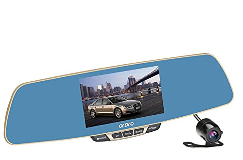 You are currently viewing India Gadgets – T2 Car HD DVR Dashcam + Rearview Mirror + Reverse Parking Camera: 5 Inch LCD Screen: 170 Degree Wide Angle Lens: G-Sensor Function