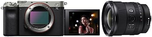 You are currently viewing Sony Alpha ILCE-7C Compact Full Frame Camera (4K, Flip Screen, Light Weight, Real time Tracking, Content Creation, 3 Optical Zoom) – Silver & Sony E 20mm f/1.8 G Lens (SEL20F18G) Lens Black