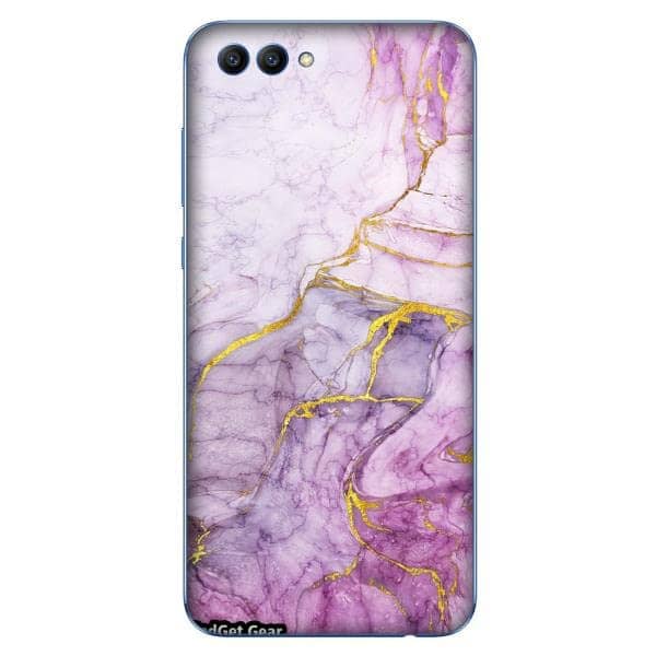 You are currently viewing Gadget Gear Vinyl Skin Back Sticker Light Purple with Gold Streaks (88) Mobile Skin Compatible with Huawei Honor View 10 (Only Back Panel Coverage Sticker)