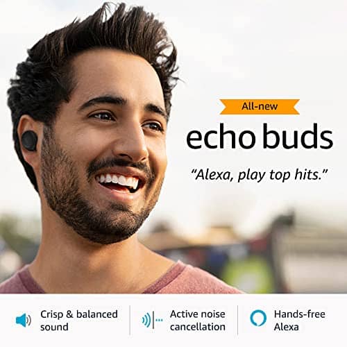 You are currently viewing All-new Echo Buds (2nd Gen) | True Wireless earbuds with crisp and balanced sound, Active Noise Cancellation, 3 mics and Alexa | Black